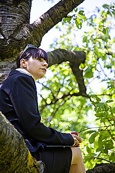 Image, Stock Photo cherry picking II Child