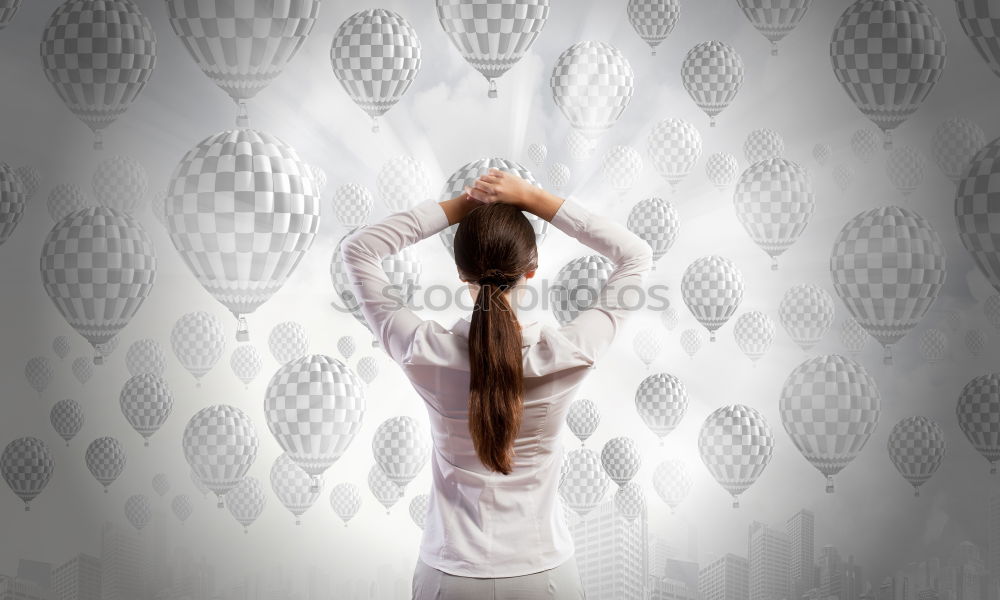 Similar – Image, Stock Photo papergirl Colour photo