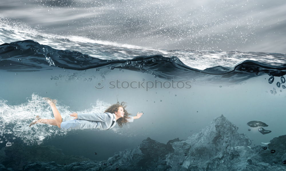 Similar – Image, Stock Photo approaching disaster Joy