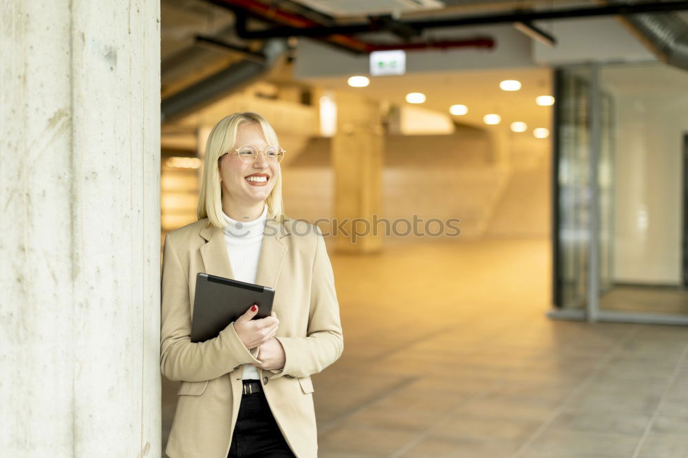 Similar – Image, Stock Photo man front walking at the airport using mobile phone