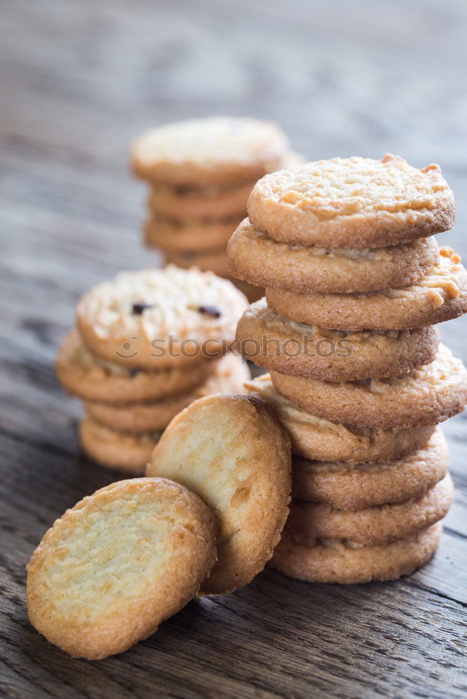 Image, Stock Photo Homemade oatmeal cookies