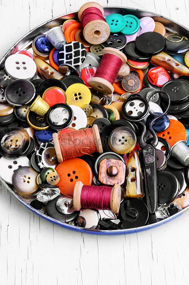 Similar – Image, Stock Photo Set sewing buttons fashion