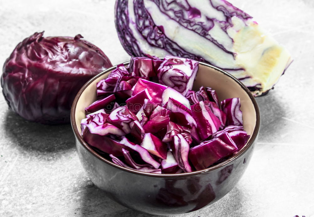 Similar – Red onion vegetable on the gray wooden surface