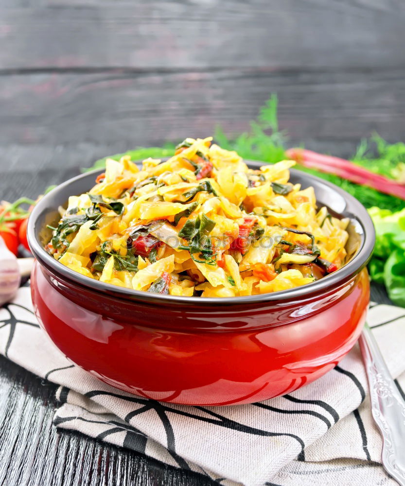 Similar – Image, Stock Photo Tortellini pasta with creamy sauce