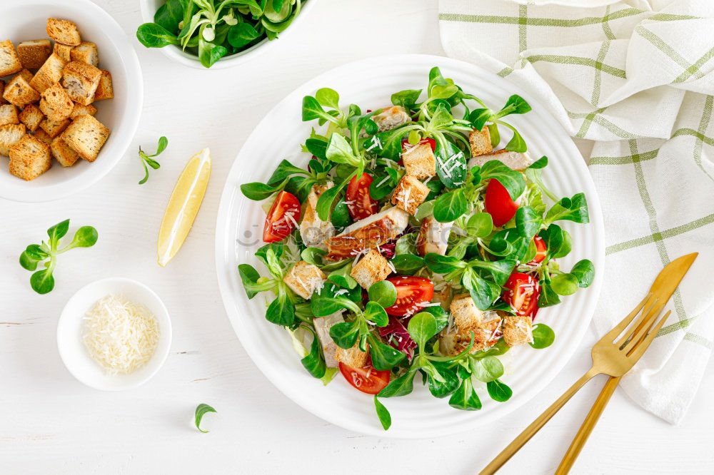 Similar – Image, Stock Photo Salmon fillet in pan with oil, lemon and dill