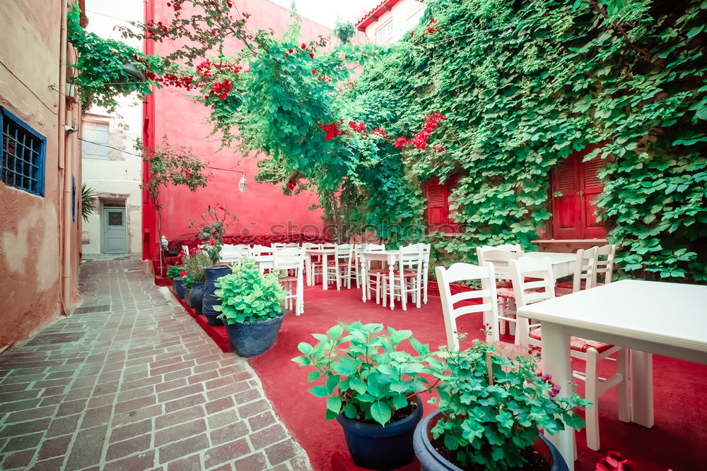 Similar – Balcony with green plants