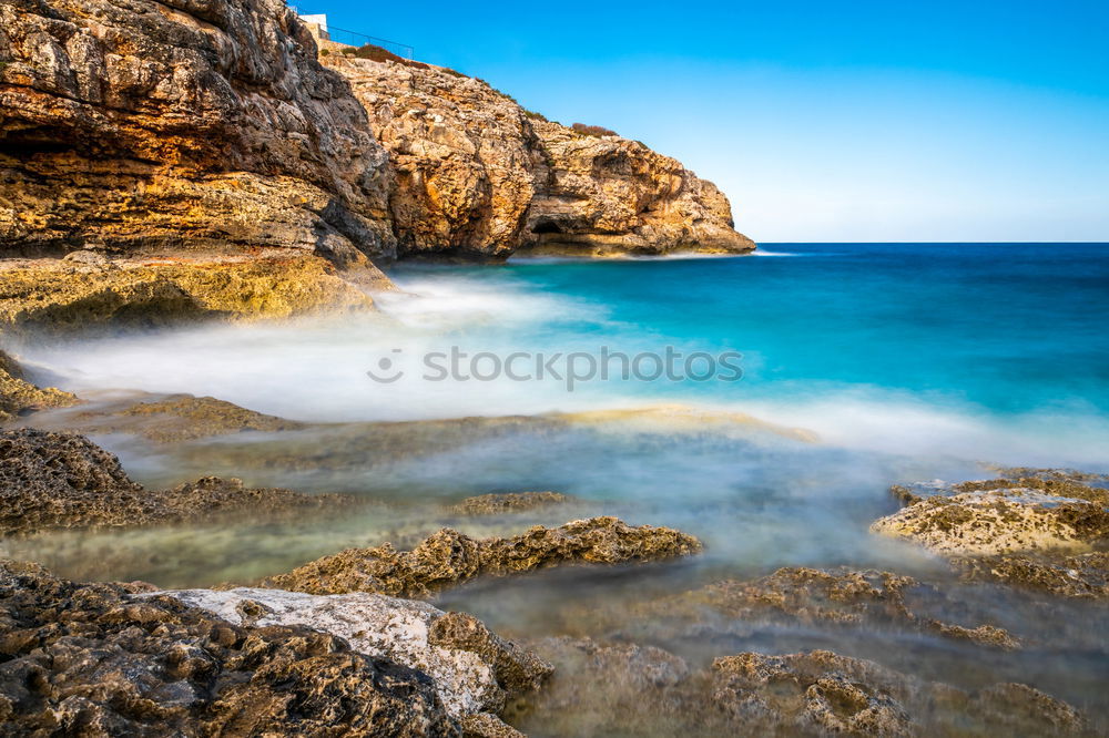 Similar – Image, Stock Photo Pirate Cove Rock Waves