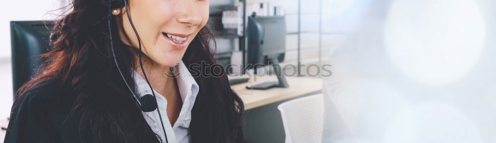 Similar – Image, Stock Photo Happy young blonde woman