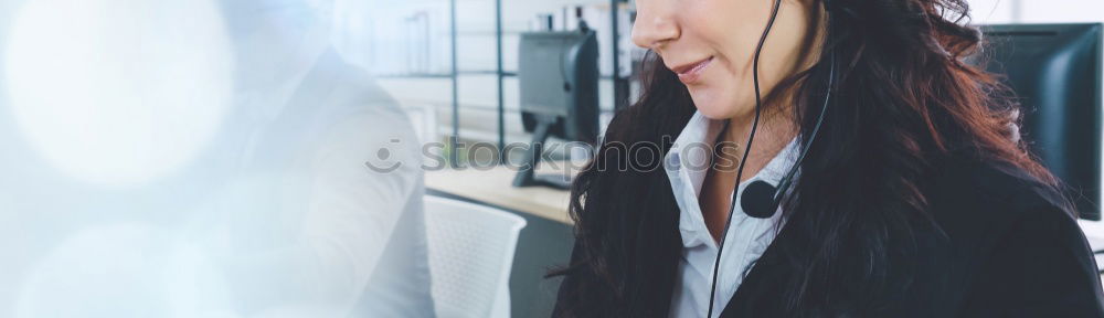 Similar – Redhead business woman with her blank calling card