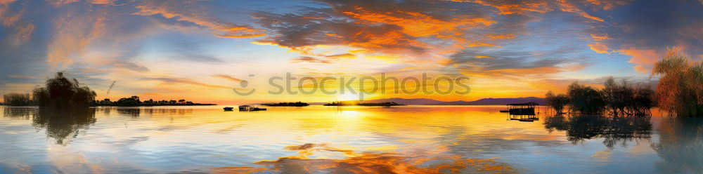 Similar – Image, Stock Photo Sunrise at the sea Ocean