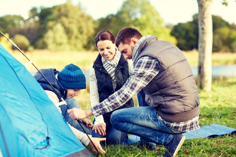 Similar – Image, Stock Photo Spending a vacation on camping