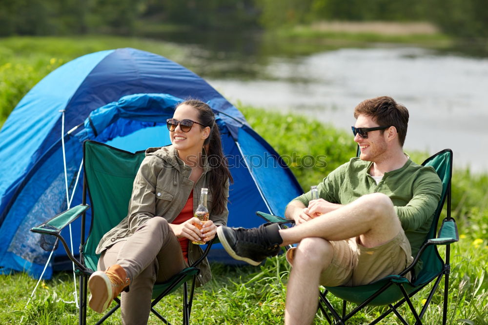 Similar – Image, Stock Photo Spending a vacation on camping