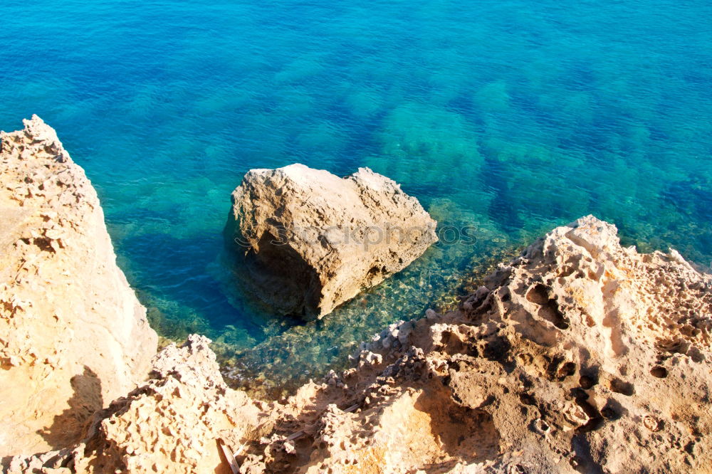 Similar – Ocean Landscape With Rocks And Cliffs At Lagos Bay Coast In Algarve, Portugal