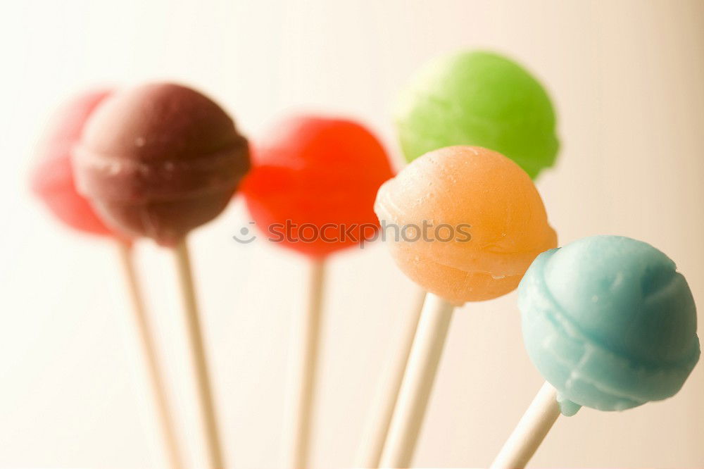 Similar – Image, Stock Photo Sweet cake pops on yellow background