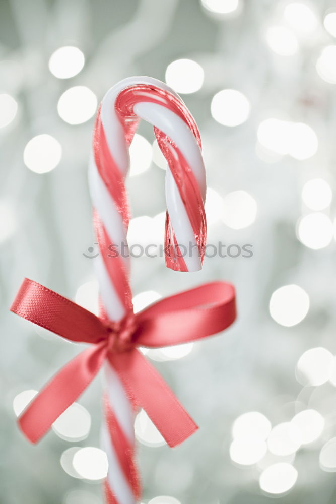 Image, Stock Photo Red ribbon tied in a bow