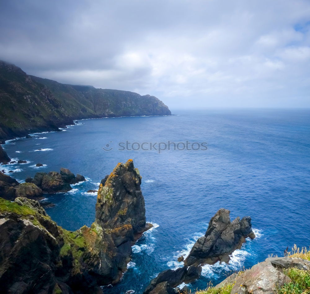 Similar – Lighthouse Nordeste on the Azores