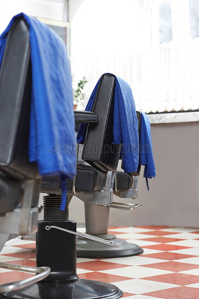 Similar – Image, Stock Photo Empty chair in barbershop