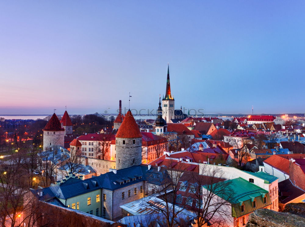 View of the Hanseatic city of Stralsund