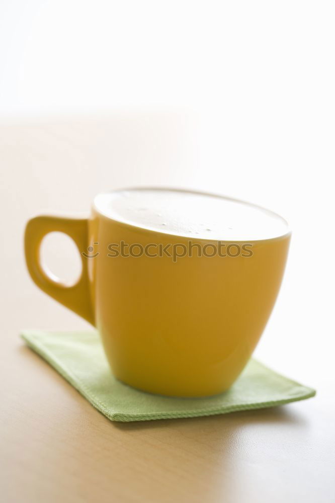 Similar – Image, Stock Photo Two woman hands hold big cup of green tea over canvas