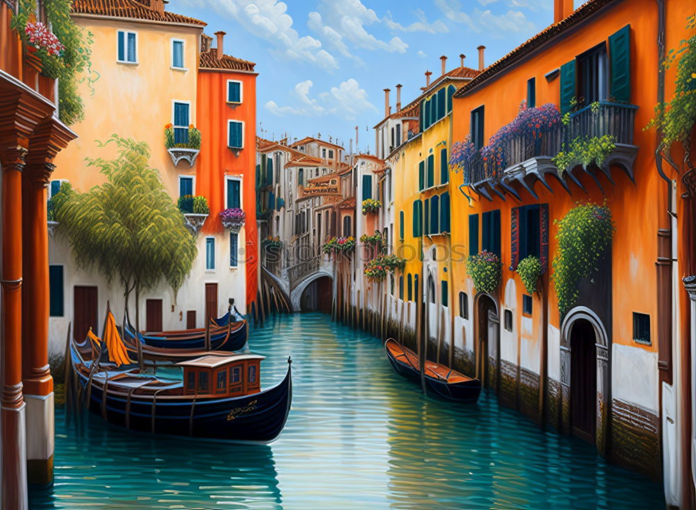 Similar – Image, Stock Photo Venice Village Town