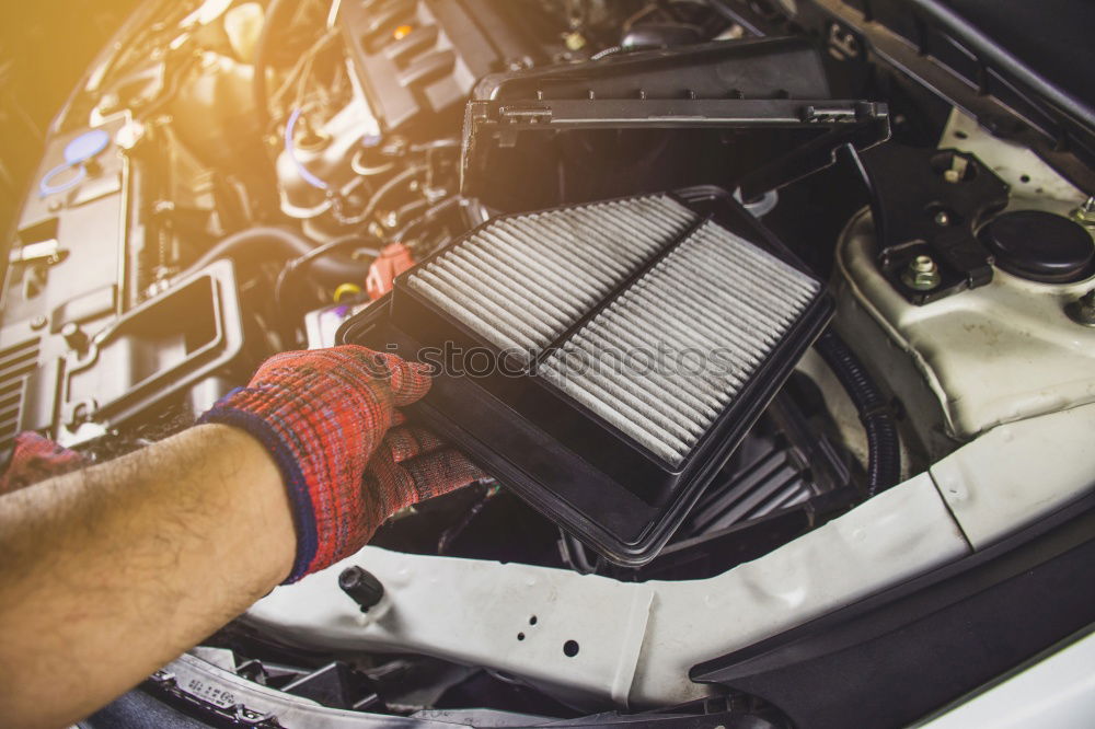 Similar – Image, Stock Photo Mechanic repairing customized motorcycle