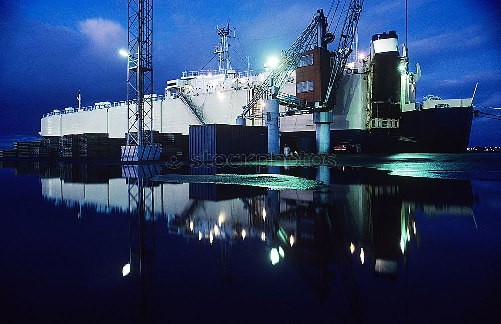 Similar – Image, Stock Photo Evening atmosphere at the harbour I