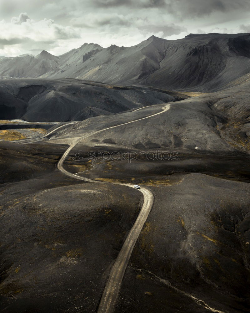 Similar – Image, Stock Photo Curvy road in mountains, Trollstigen, Norway