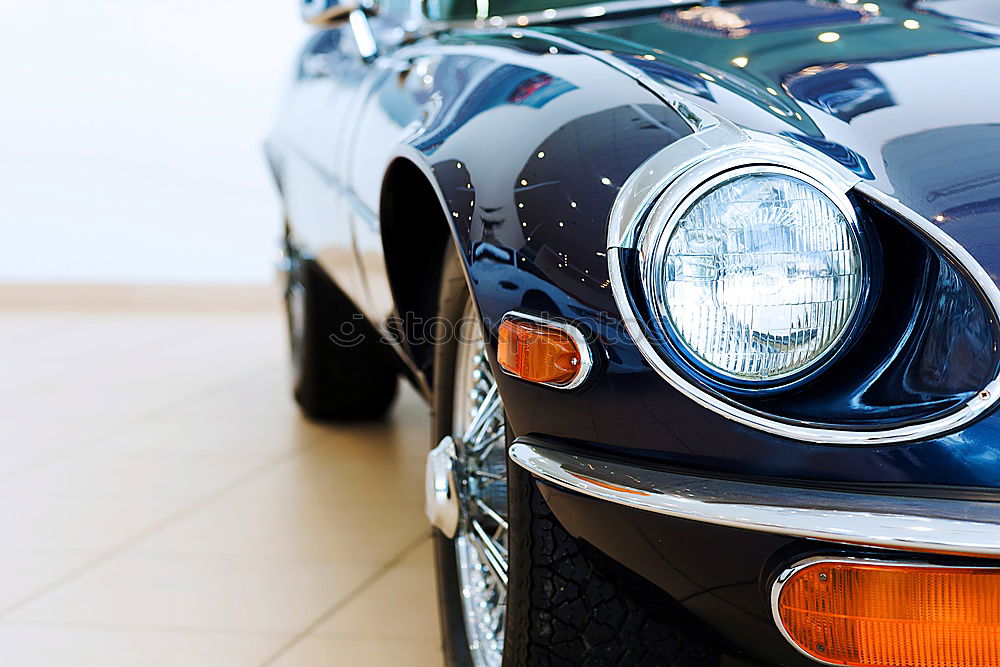 Image, Stock Photo Retro car on street Car