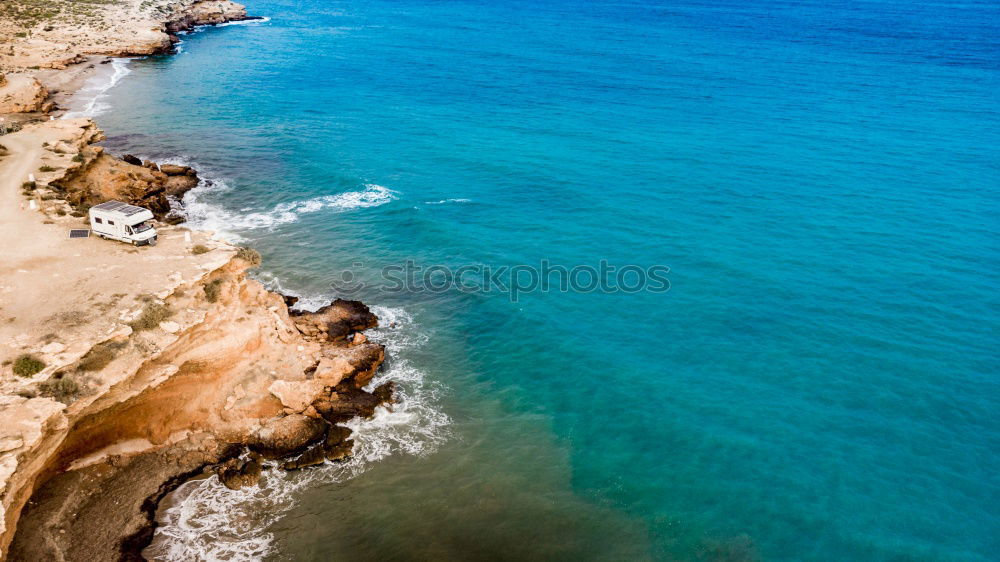 Ocean Landscape With Rocks And Cliffs At Lagos Bay Coast In Algarve, Portugal