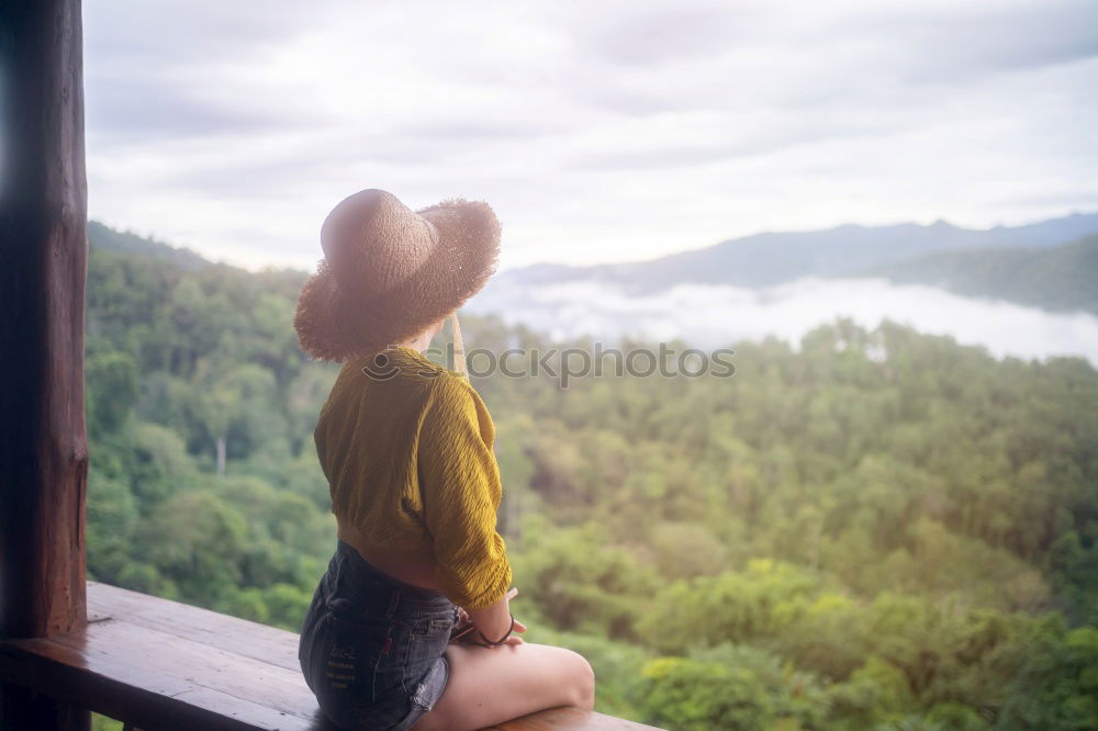 Similar – Image, Stock Photo seesaw Young woman