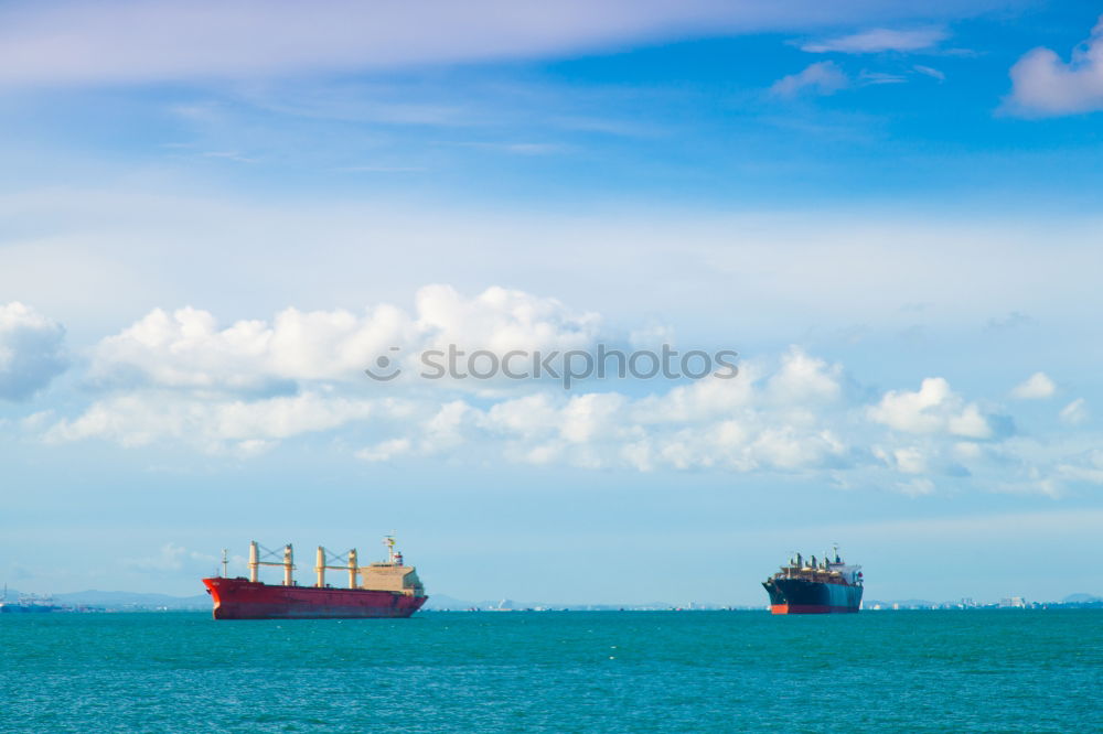 Similar – Cargo Ships in the Sea