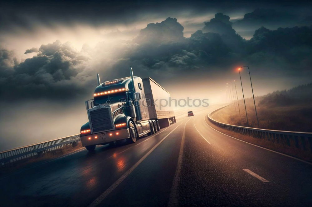 Similar – Image, Stock Photo Norway road Transport