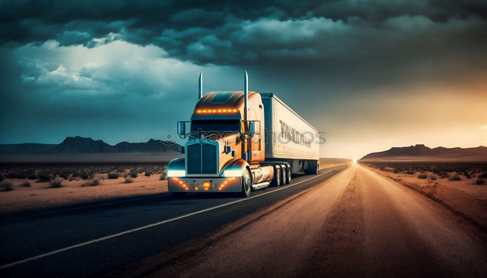 Similar – Image, Stock Photo Norway road Transport