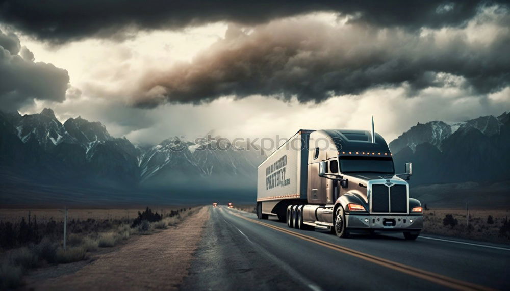 Similar – Image, Stock Photo Norway road Transport