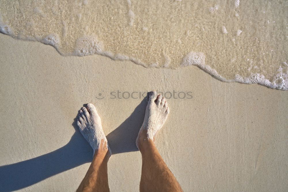 Similar – Foto Bild Bein-Nah Strand Meer Zehen