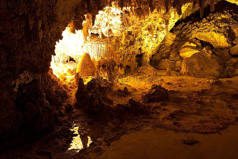 Similar – Canyon or lake ? Lava Cave