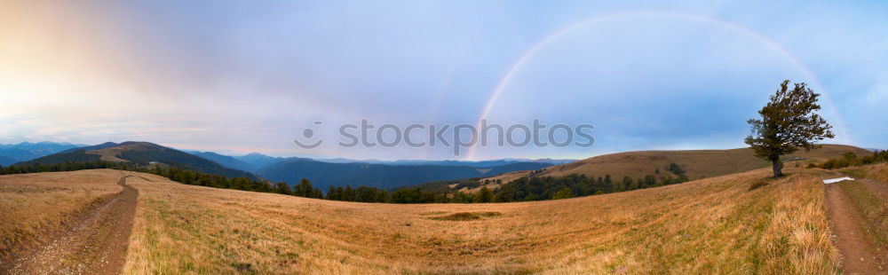 Image, Stock Photo Panorama of snowy Tatra mountains in spring, south Poland