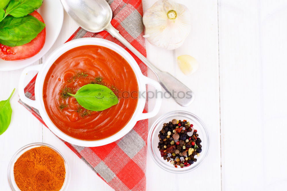 Similar – Image, Stock Photo Gazpacho spanish cold soup