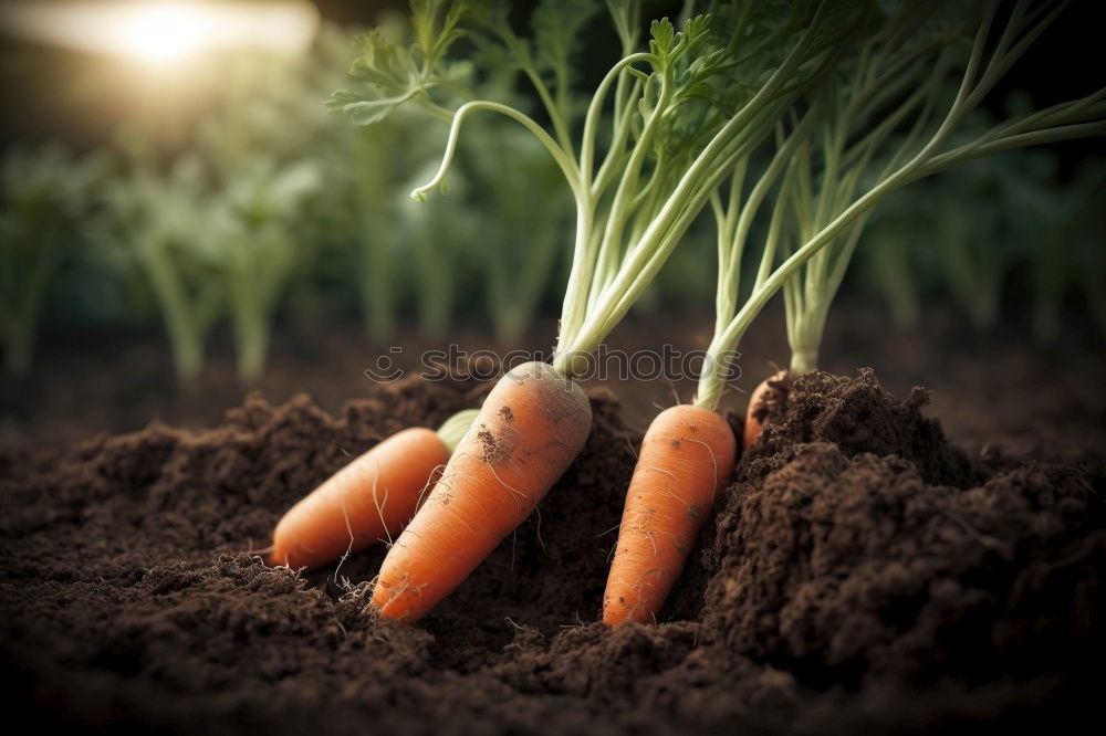 Similar – Farmer at the carrot harvest of fresh carrots outdoors