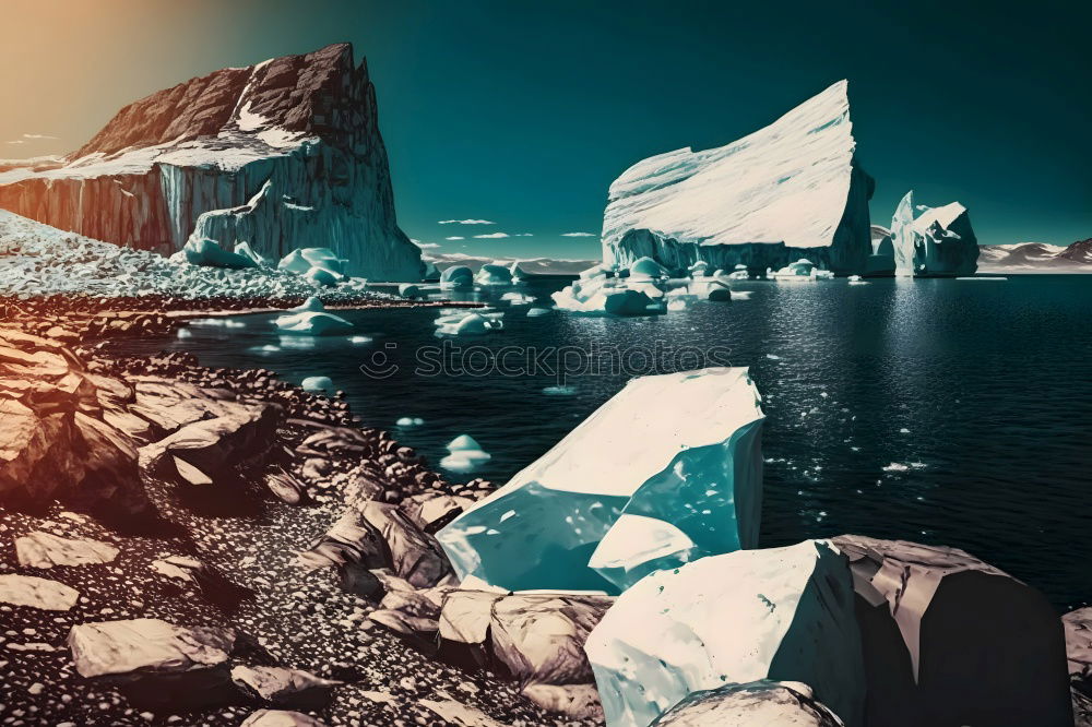 Similar – Image, Stock Photo Ice giants (Matanuska Glacier)