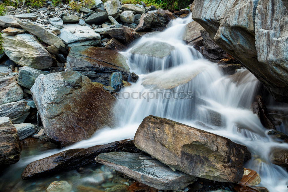 Similar – Image, Stock Photo Small cascade flowing in the forest