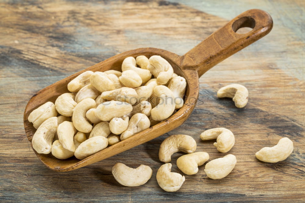 Similar – Soy beans on wooden spoon and wooden table