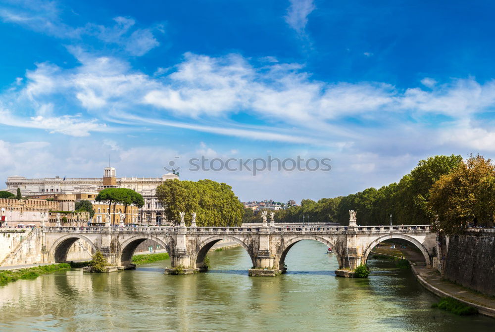 Similar – Image, Stock Photo Bridge across Seine river