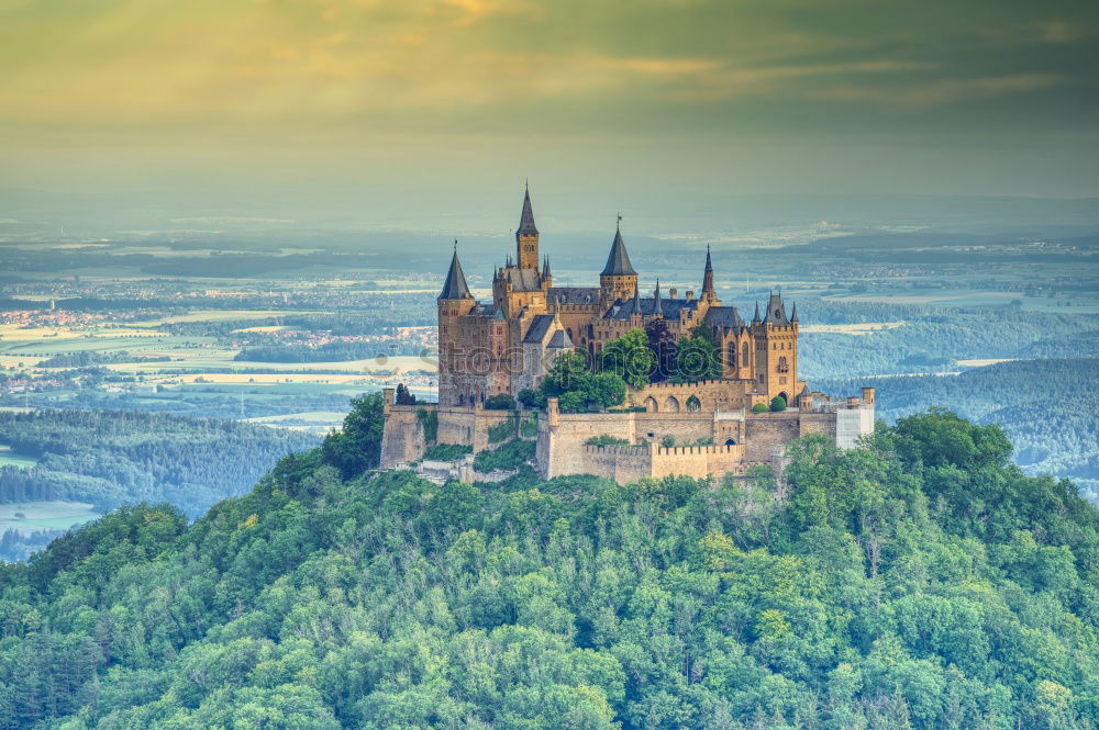 Similar – Image, Stock Photo View of the castle of Hohenzollern