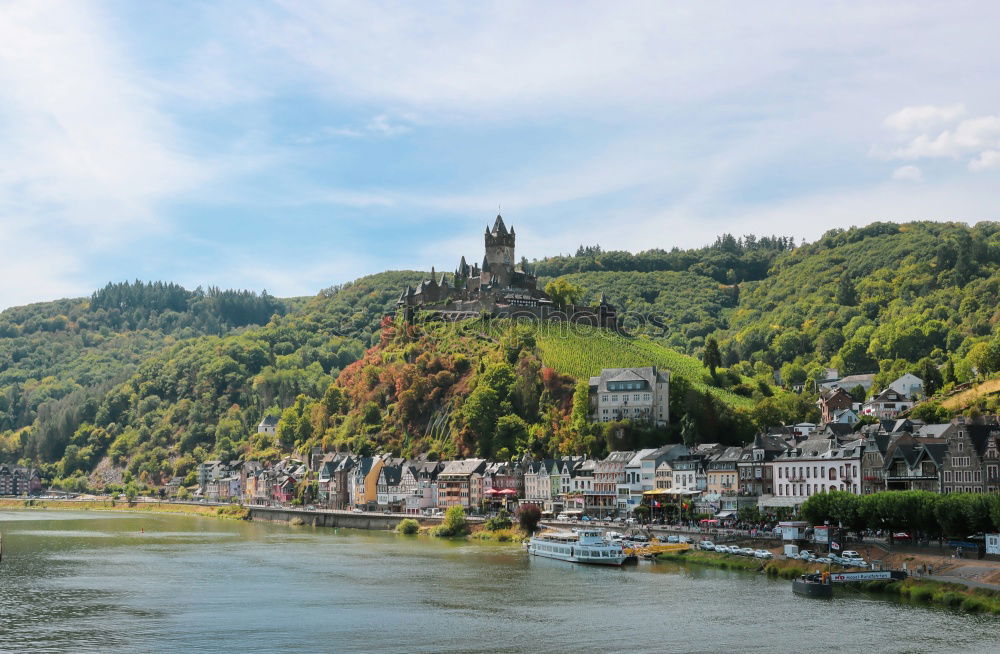 Image, Stock Photo Cochem on the Moselle