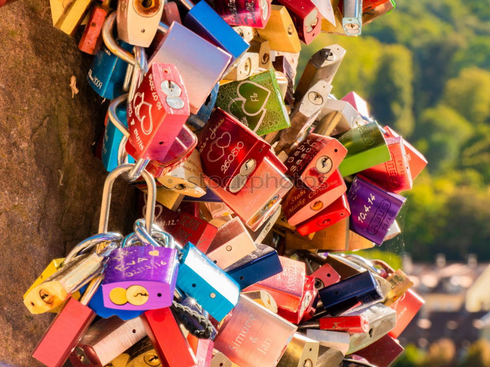 Similar – Padlocks of love