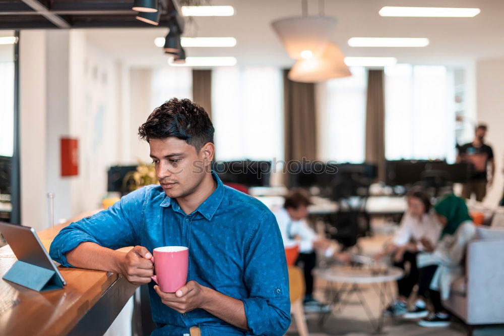 Similar – Image, Stock Photo Barber using grooming machine