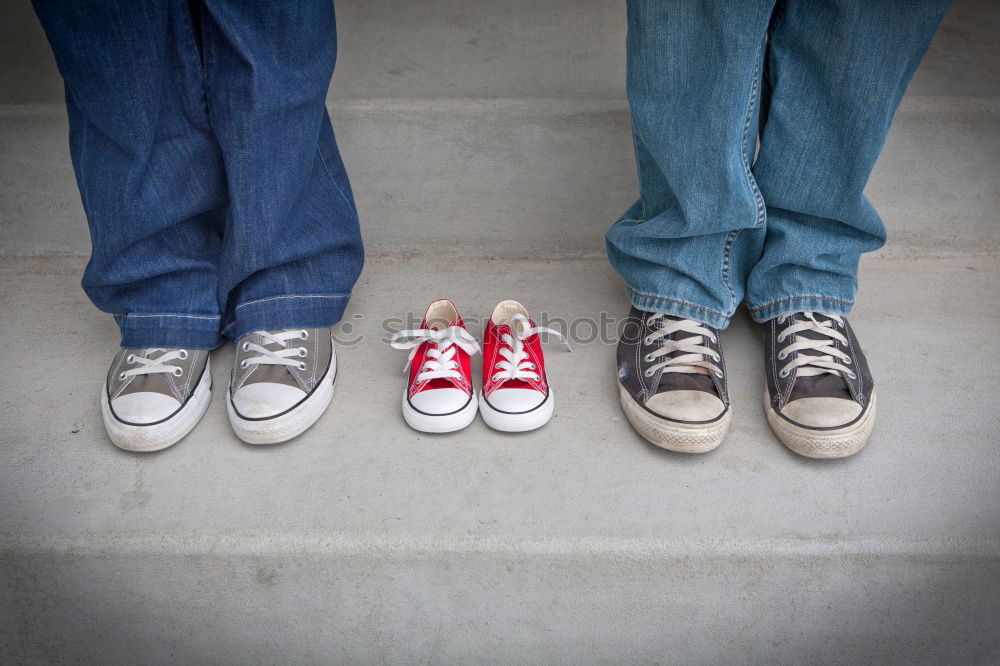 Image, Stock Photo 1 1/2 loner Human being