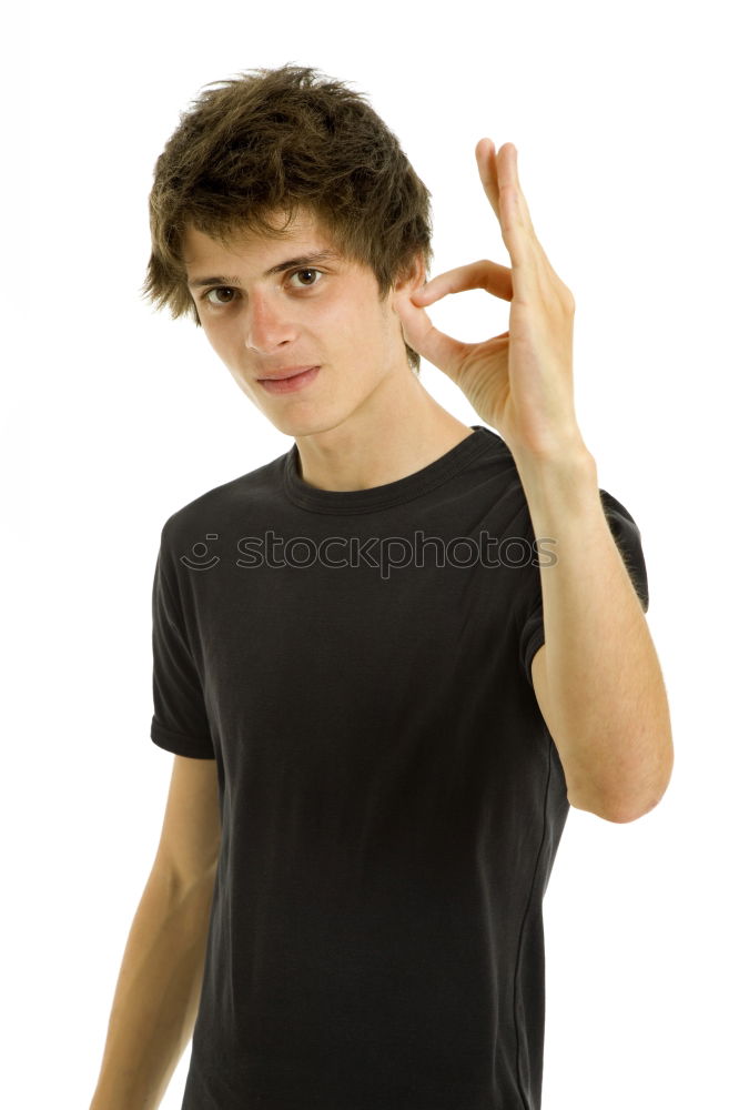 Similar – Image, Stock Photo Young man with bunch of flowers in hands