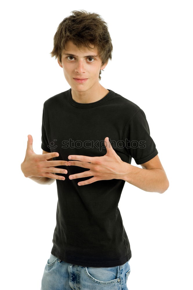 Similar – Image, Stock Photo Young man with bunch of flowers in hands